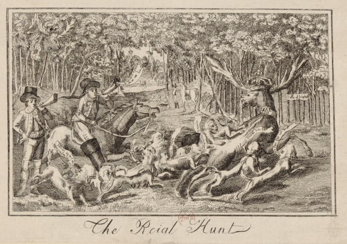 The Roial Hunt - Caricature anglaise - 1790 - BnF
